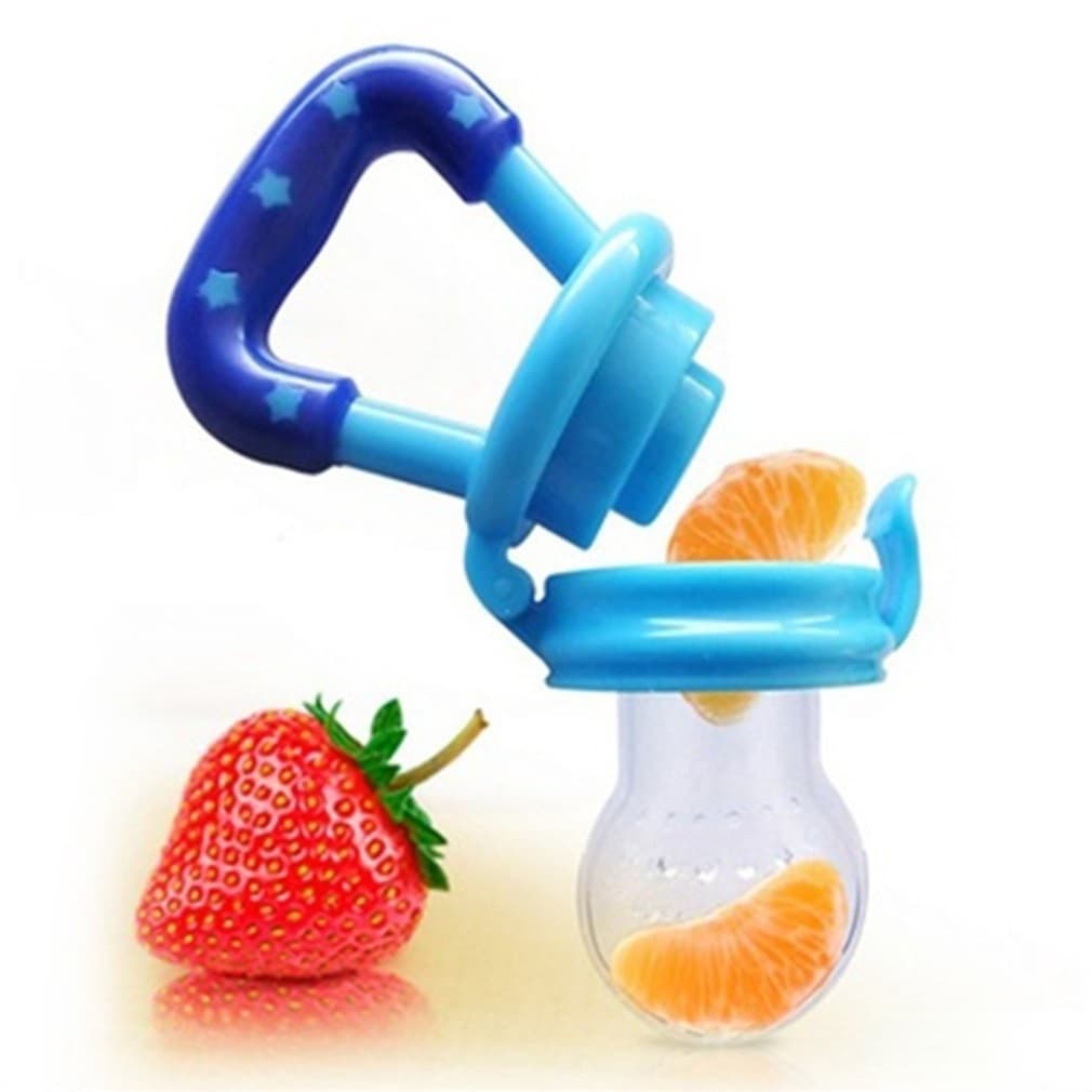 Bico de Frutas de Bebê, Chupeta Alimentadora para Introdução Alimentar, com Silicone Macio