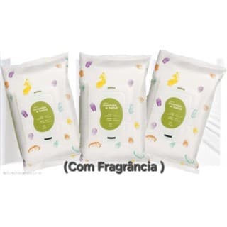 Lencos Umedecidos Mamãe & Bebê C/ 16 Folhas(KIT COM 03)