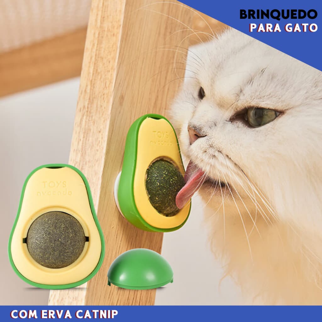 Brinquedo De Abacate Com Catnip Para Gatos - Mazzal