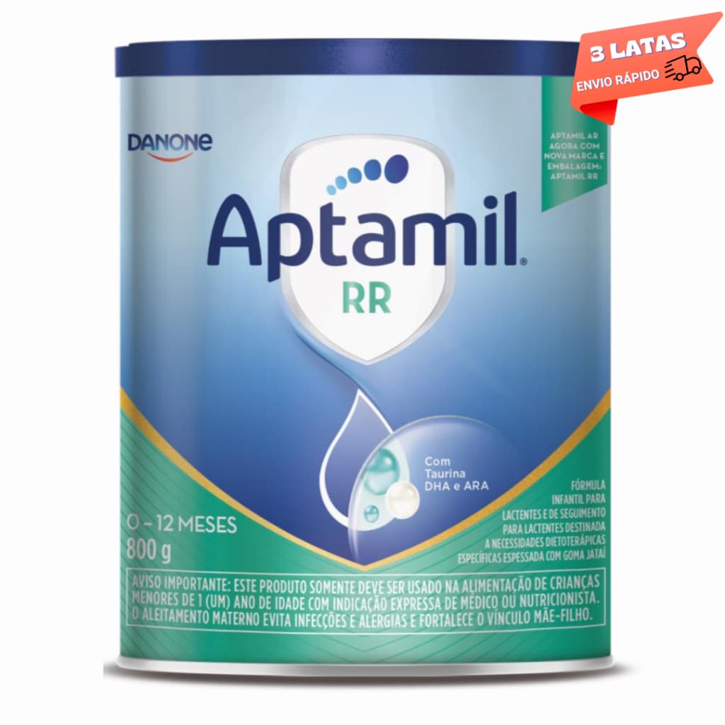 3 Latas -Aptamil RR - Fórmula infantil em pó- Danone 800 gr