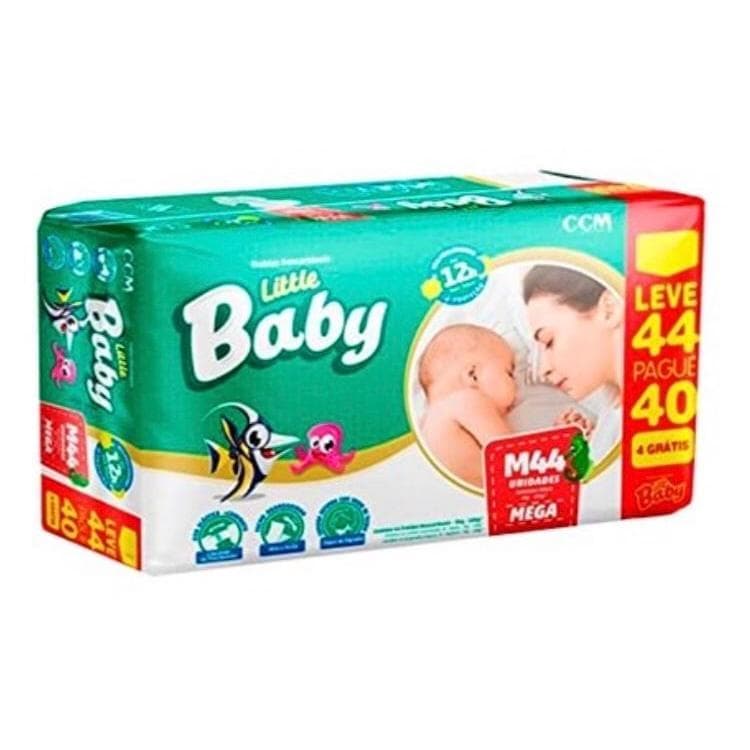 Fralda Descartável LITTLE BABY Tam M com 44 Fraldas