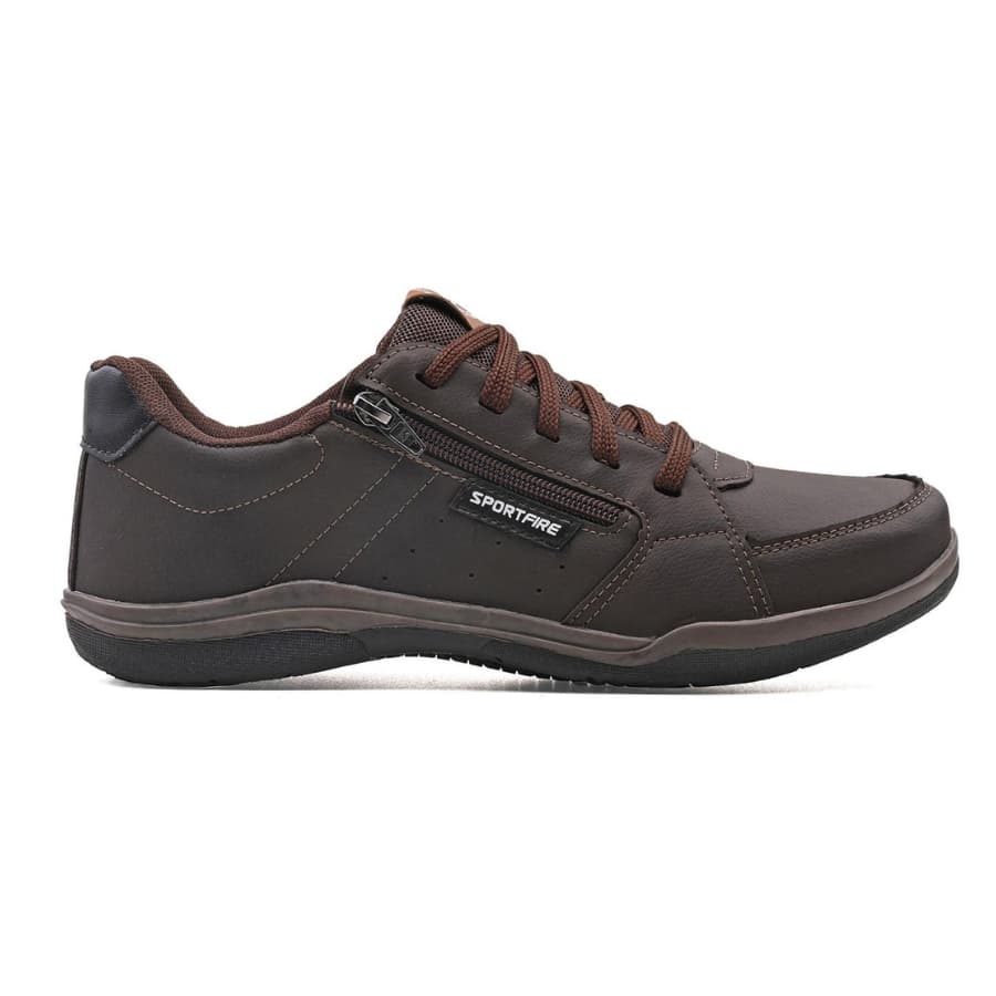 Sapato Masculino Tenis Sapatenis Elástico Super Confortável e Leve Lançamento Café Preto Tradicional