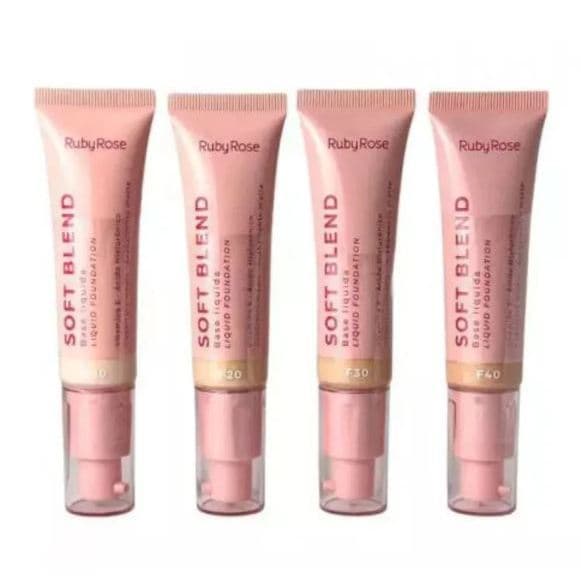 Soft Blend Base Liquida F20 F30 F40 F50 F60 Hbm301 Ruby Rose Linha Rosa Base líquida 30g