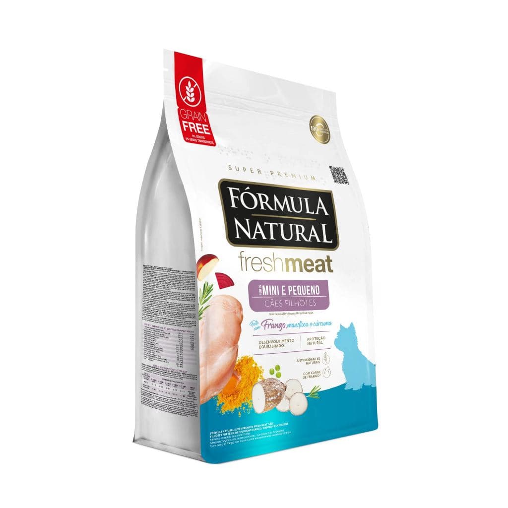 Ração Fórmula Natural Fresh Meat Cães Filhotes Porte Mini e Pequeno 1kg Adimax