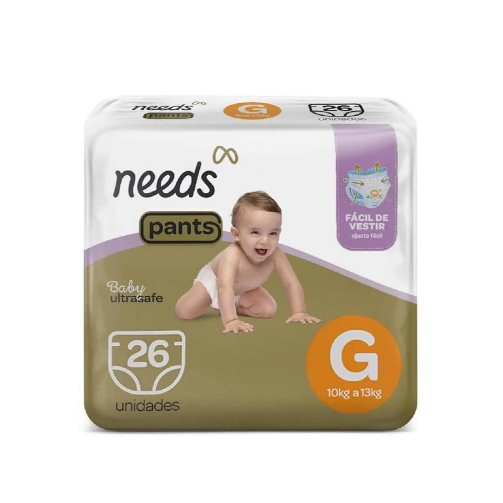 Fralda Calça Needs Baby Ultrasafe Pants M G XG XXG