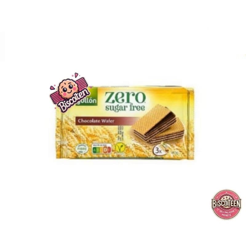 Wafer Zero Açúcar Chocolate Gullón 180g - importado da Espanha