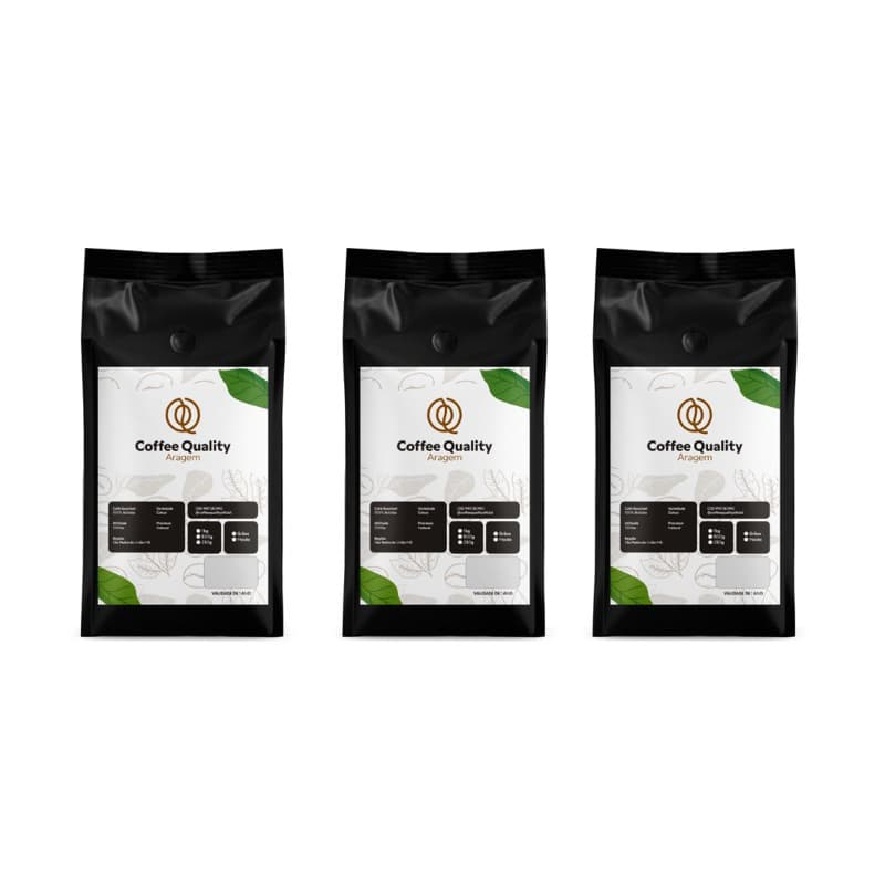 3kg - Café em grãos torra media gourmet expresso