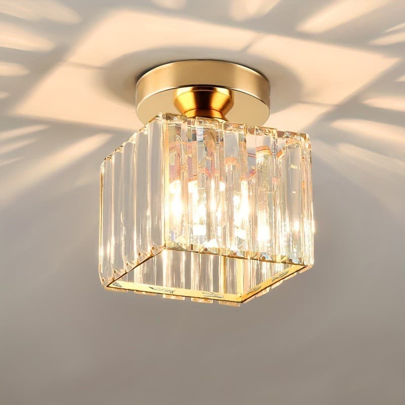 Lâmpada Led Moderna Para Corredor Com LumináRia De Teto De Cristal Para Corredor, Varanda 3 Cores 85V-256V