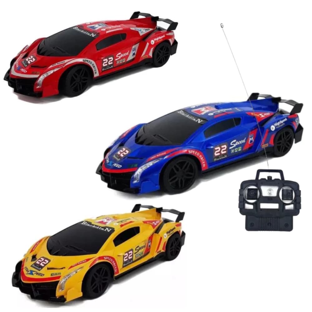 Carrinho de Controle Remoto 7 Funções Esportivo Phantom C/ Aerofólio - Wellmix