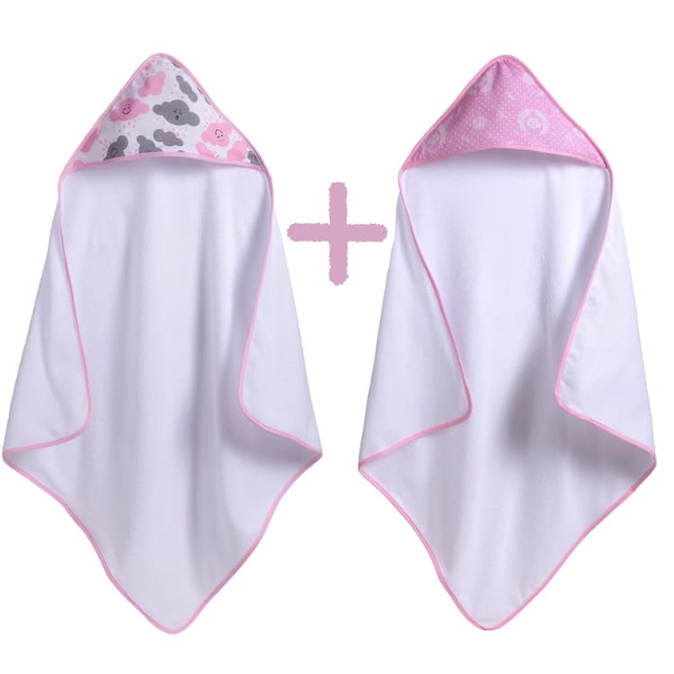 Kit Par de Toalha de Banho Baby Enxoval do bebe