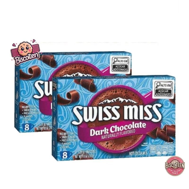 Achocolatado em Pó Dark Chocolate Swiss Miss 283g - importado do Estados Unidos