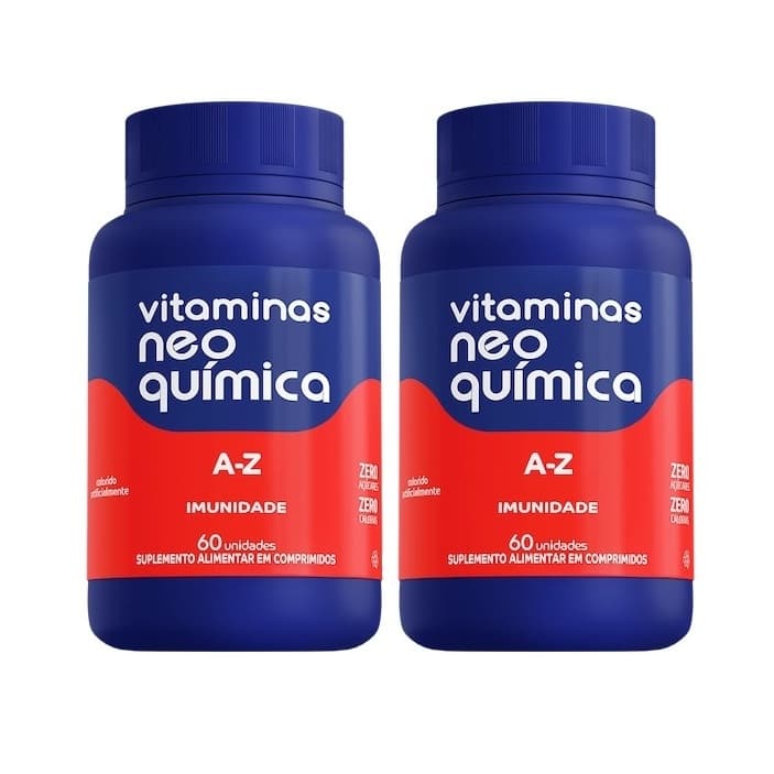 Kit 2 Vitamina A-Z Suplemento 60 Cápsulas - Neo Química