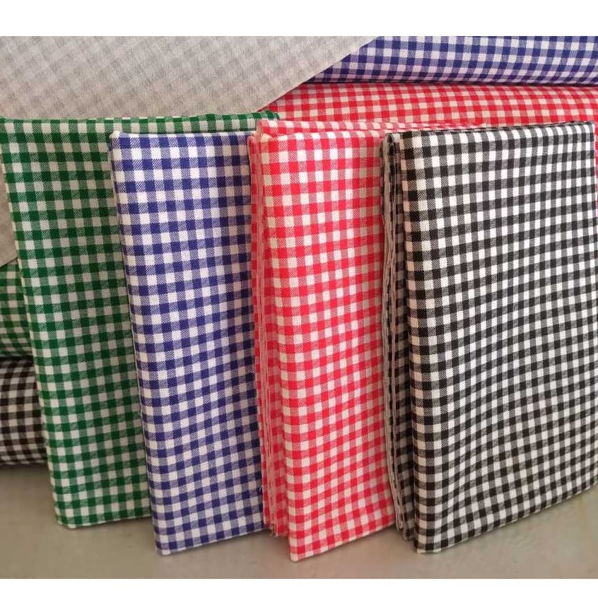 Kit 4 Tecidos Tricoline xadrez 100% Algodão 50x150cm Patchwork Costura Criativa Artesanato