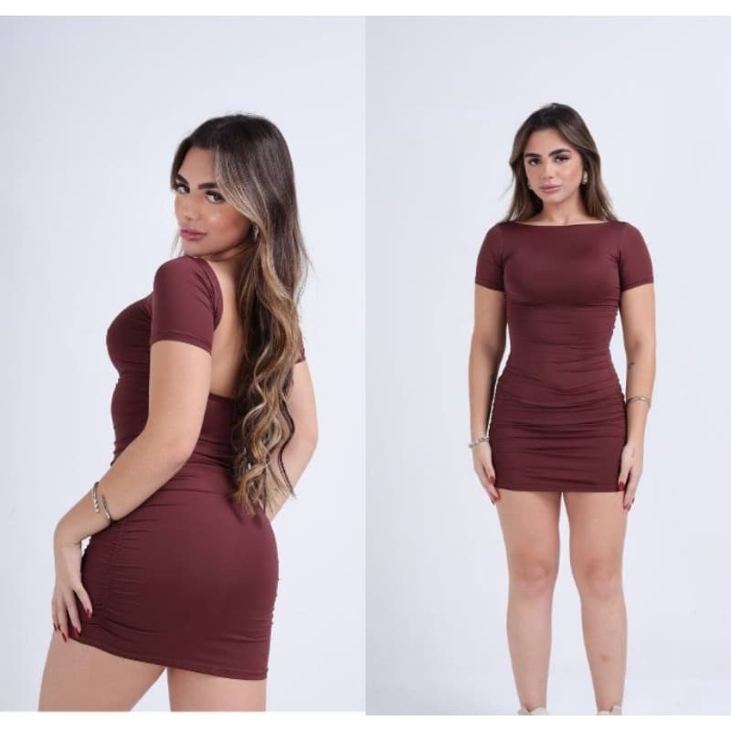 vestido costas nua/ vestido tubinho/ vestido curto/ vestido gringo