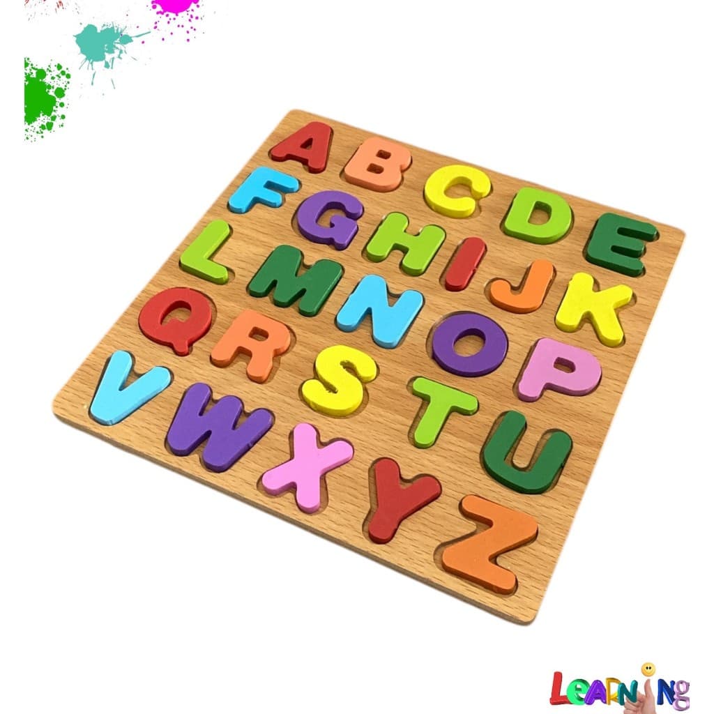 Brinquedo Educativo Colorido Madeira 16+ PEÇAS GRANDE Para Criança