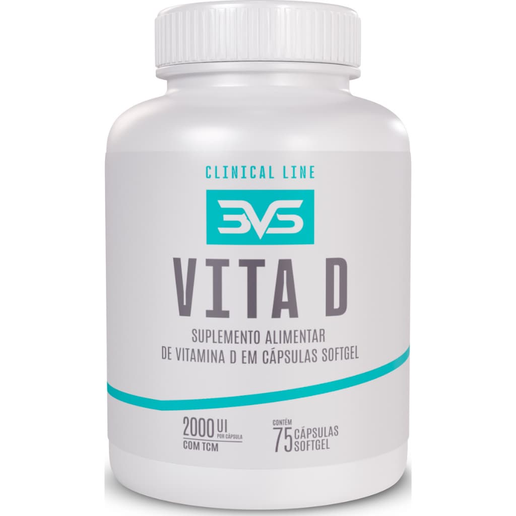 Vitamina D3 Com Tcm - Fórmula Exclusiva Com 2000ui E Triglicerídeos De Cadeia Média - 75 Cápsulas