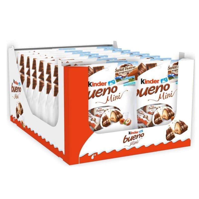 Cx 16 Chocolate Kinder Mini Bueno Importado Alemanha 108g