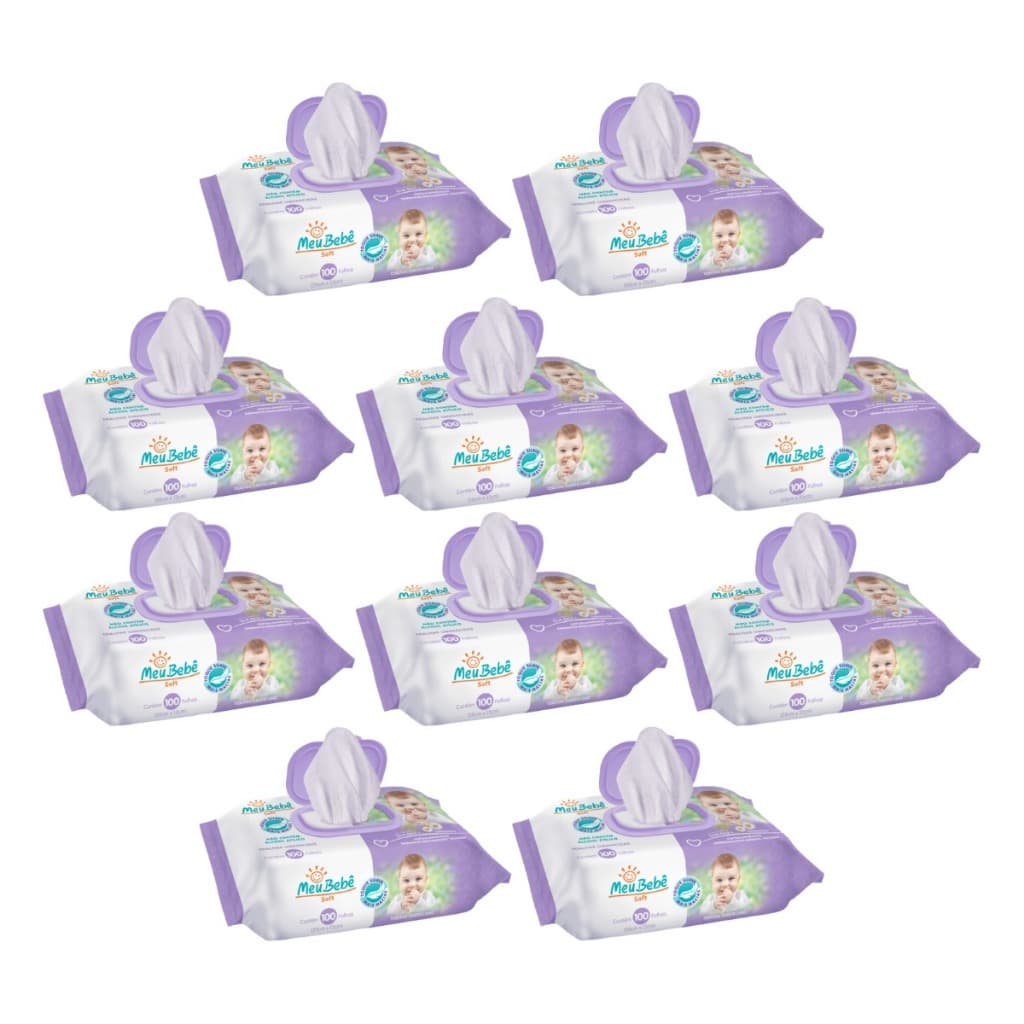 Toalha Umedecida Meu Bebê Soft 1000 Folhas (10undX100fls)