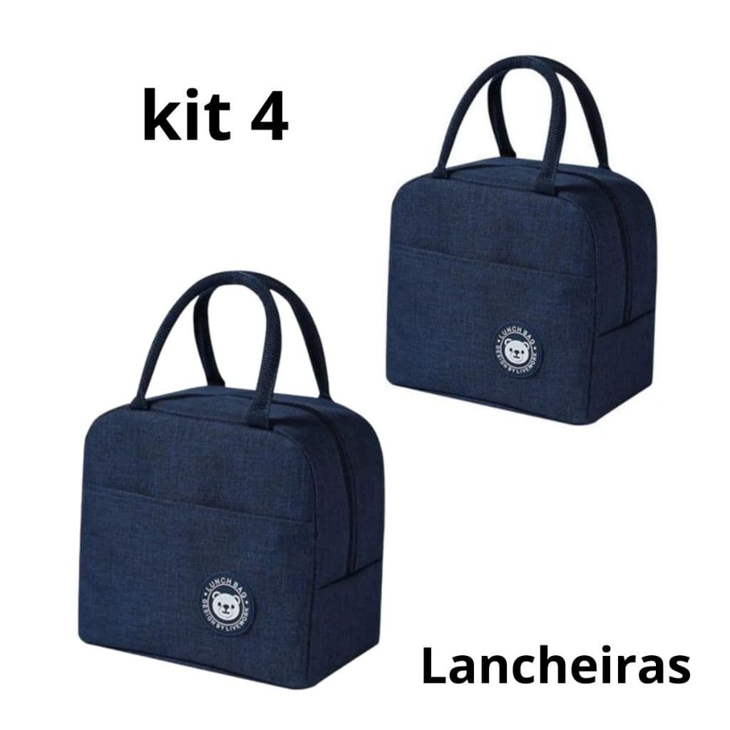 Bolsa Térmica Portátil kit 2 Com Isolamento Térmico