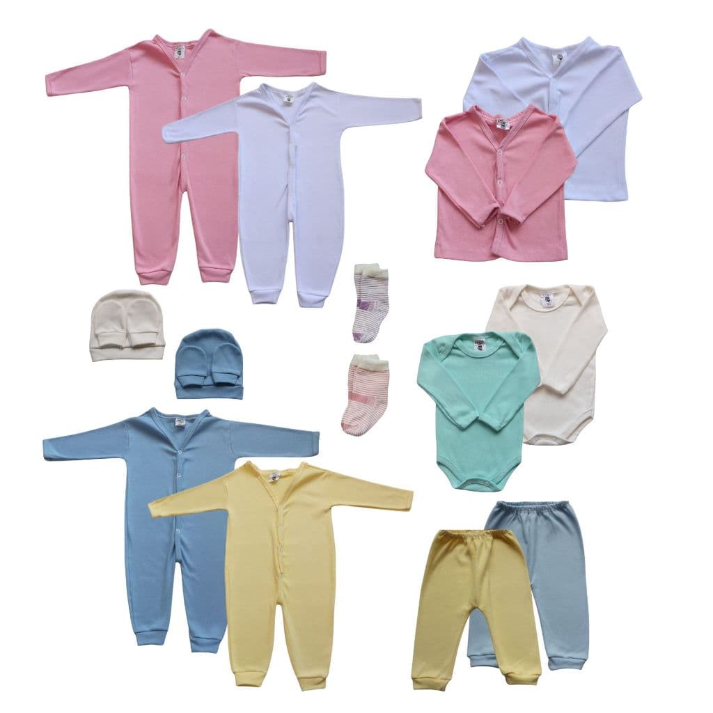 Kit Enxoval Maternidade Macacão Suedine Body Mijão Casaco Touca Luva Meia Roupa De Frio Bebê Neném