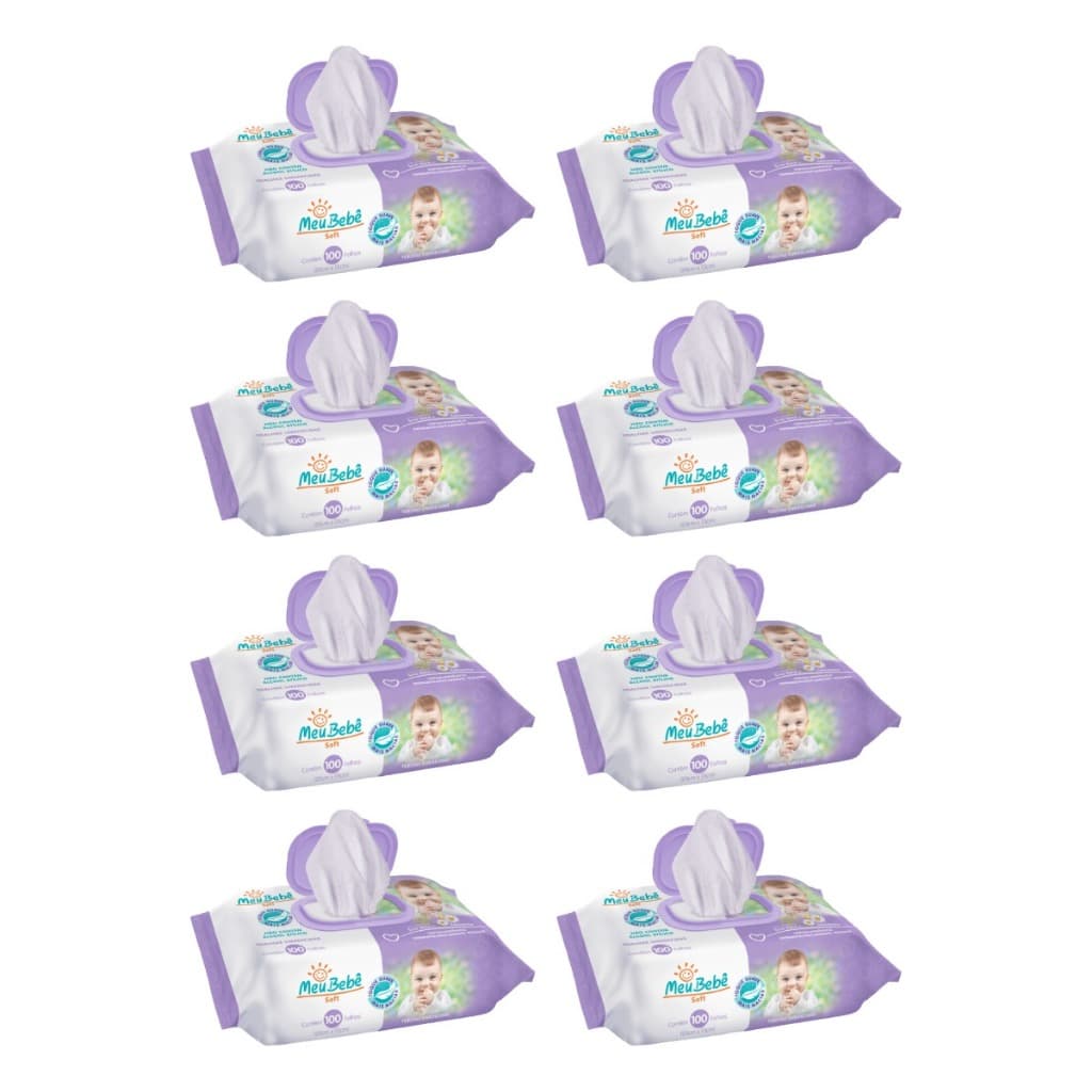 Toalha Umedecida Meu Bebê Soft 800 Folhas (8undX100fls)
