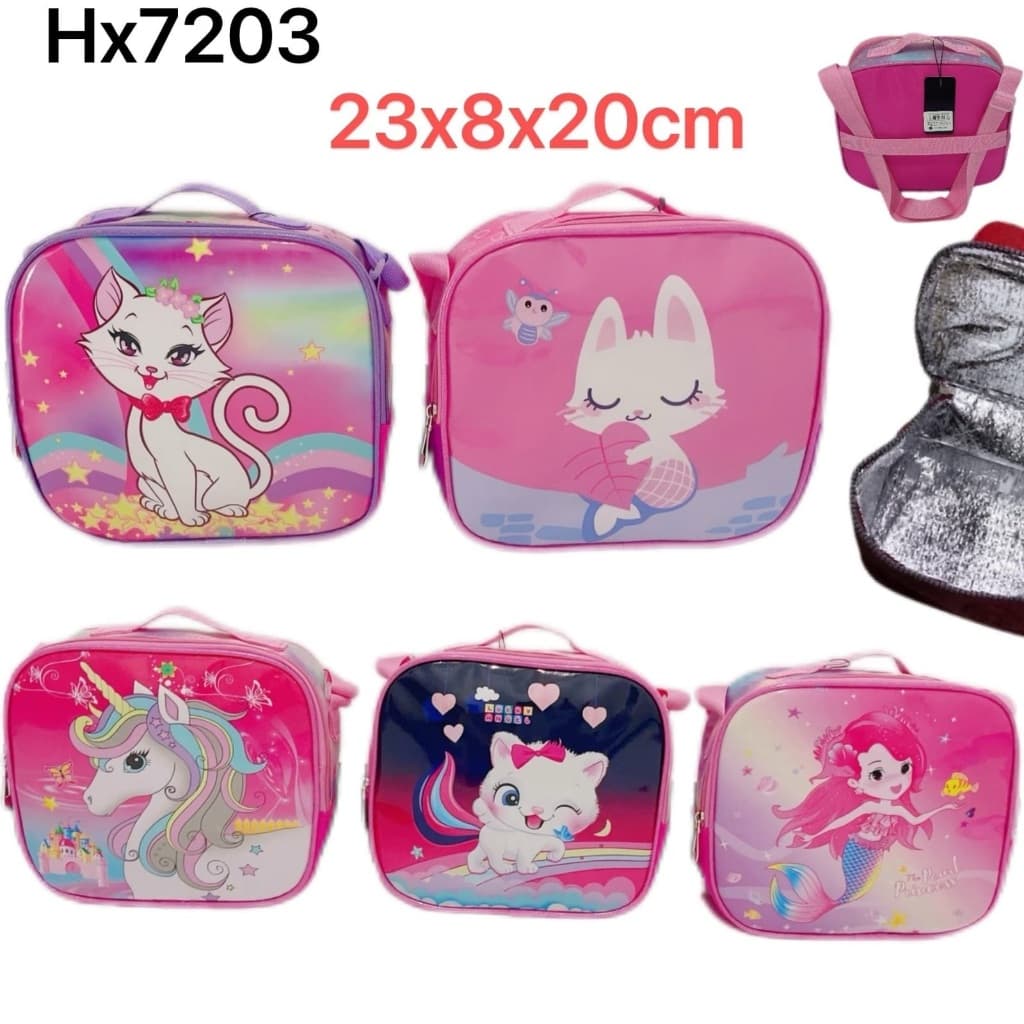 Bolsa térmica infantil requintada e linda 7203 7204