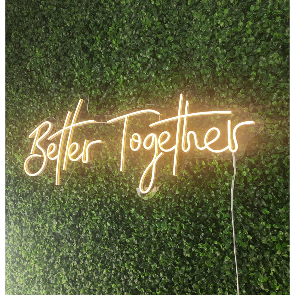Luminária Neon Led Better Together Decoração Festa Casamento led