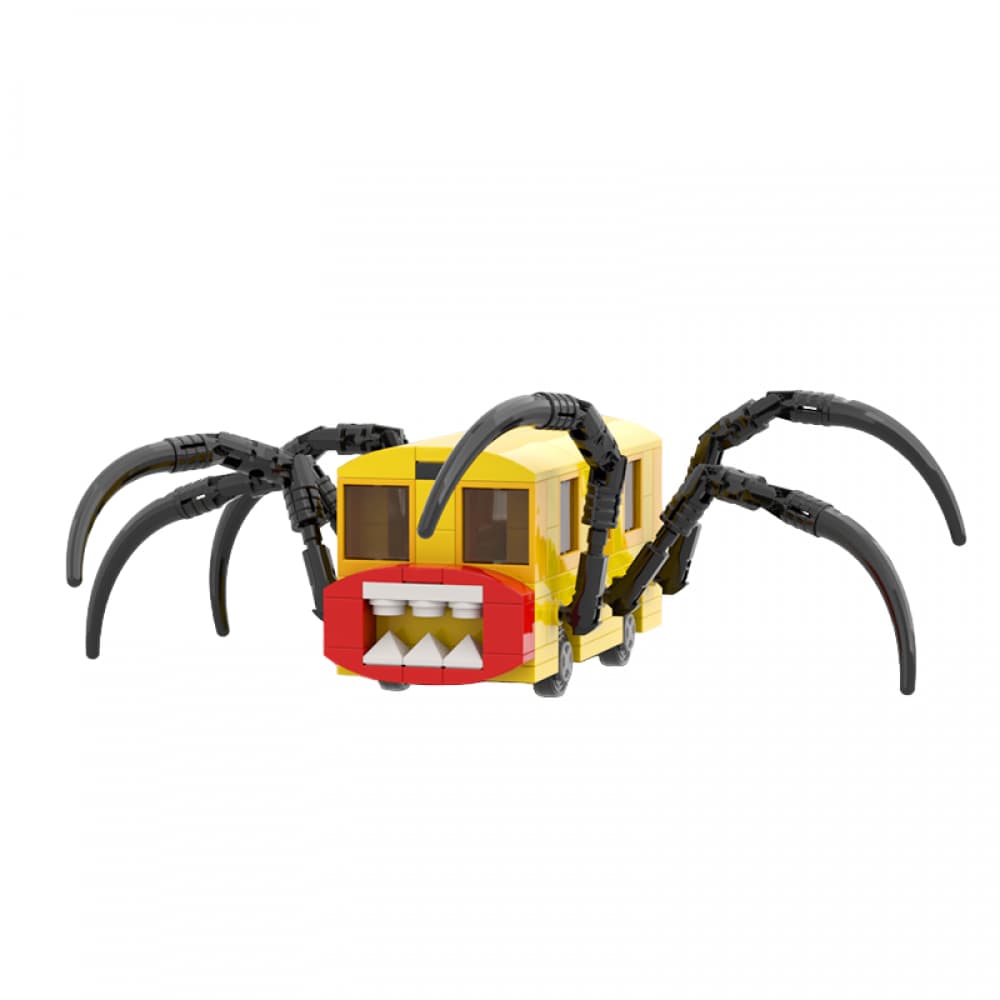 Bloco De Montar Trenzinho Padrão Lego Choo-choo Charles 20cm Amarelo Jogo Game Trem Aranha