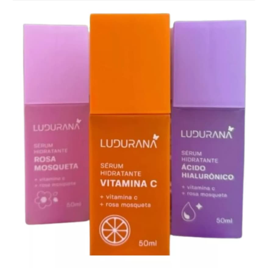 LUDURANA SERUM HIDRATANTE ACIDO HILURONICO +VITAMINA C+ROSA MOSQUETA 50ml