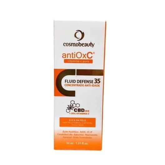Cosmobeauty Antiox C Fluid Defense - Concentrado Anti-idade 30ml - VALIDADE 12/2026