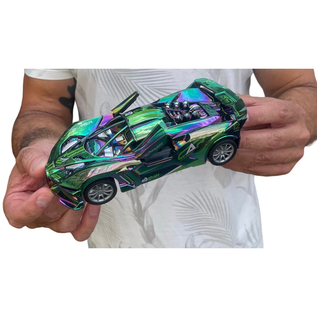 carrinho brinquedo controle remoto bateria recarregável Bugatti 0838