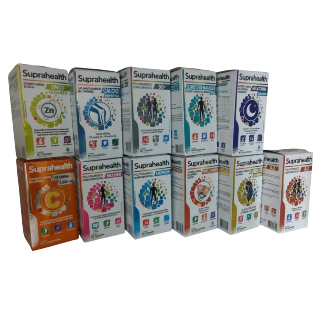 Vitaminas e Suplementos Suprahealth 60 cápsulas