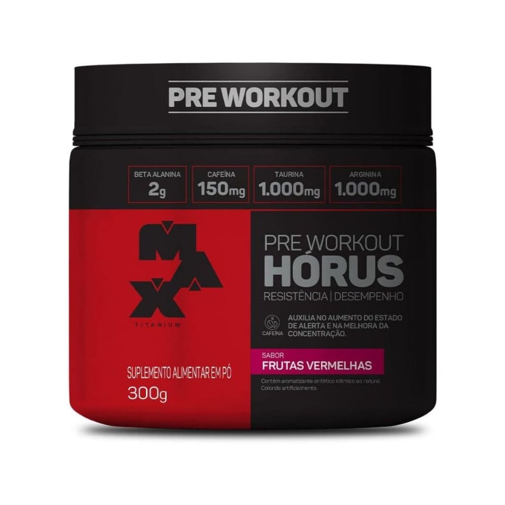 Pré Treino Max Titanium Workout Horus 300g Frutas Vermelhas