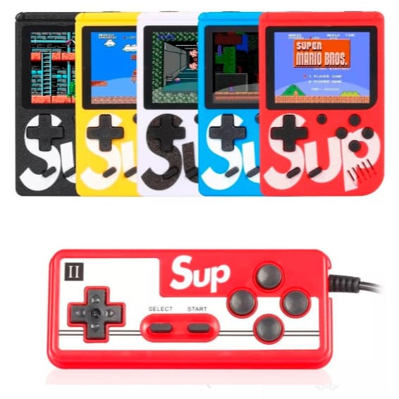 Vídeo Mini Game Portátil 400 Jogos Internos Sup Com Controle Retrô