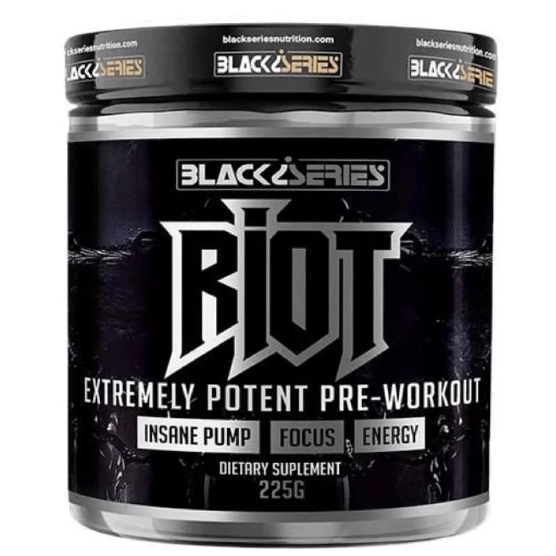 Riot pré treino Black series 225g! Importado eua