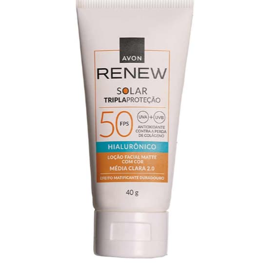 Renew Solar Fps 50 Cor Média Clara 2.0 RENEW AVON PRODUTO NOVO LACRADO ORIGINAL