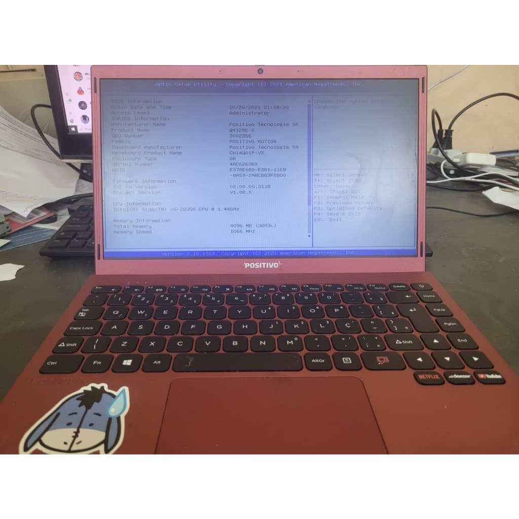 Notebook positivo Q4128C-S, 4GB, SSD