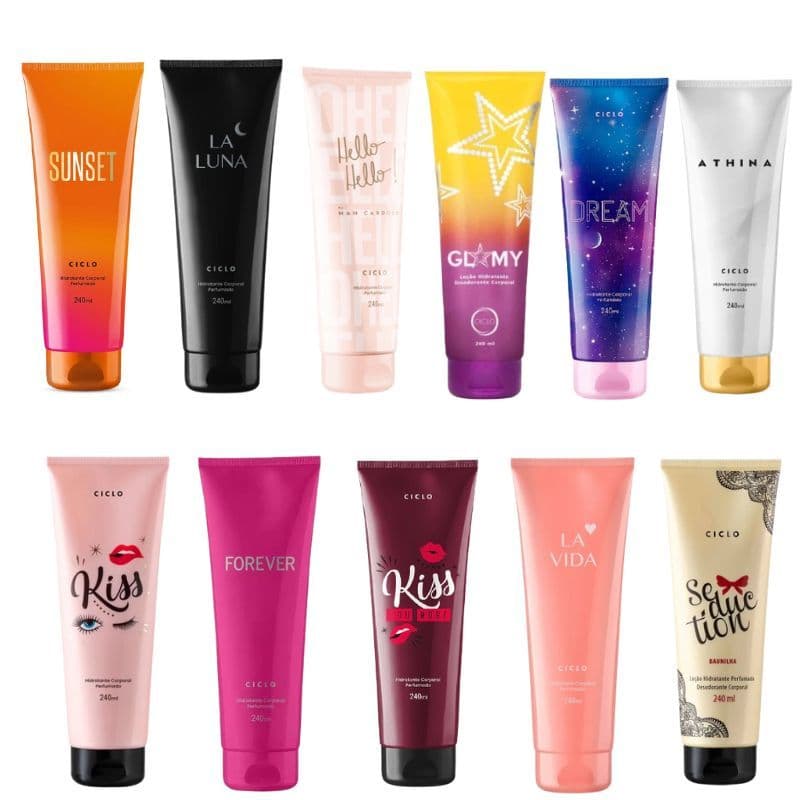 Ciclo Loção Hidratante 240ml (hello hello, Kiss, Athina e etc)