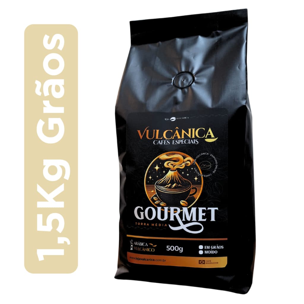 Kit 1,5kg Café Gourmet em Grãos - Vulcânica Cafés Especiais