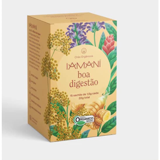 Chá Orgânico Boa Digestão - 15 sachês - Iamaní