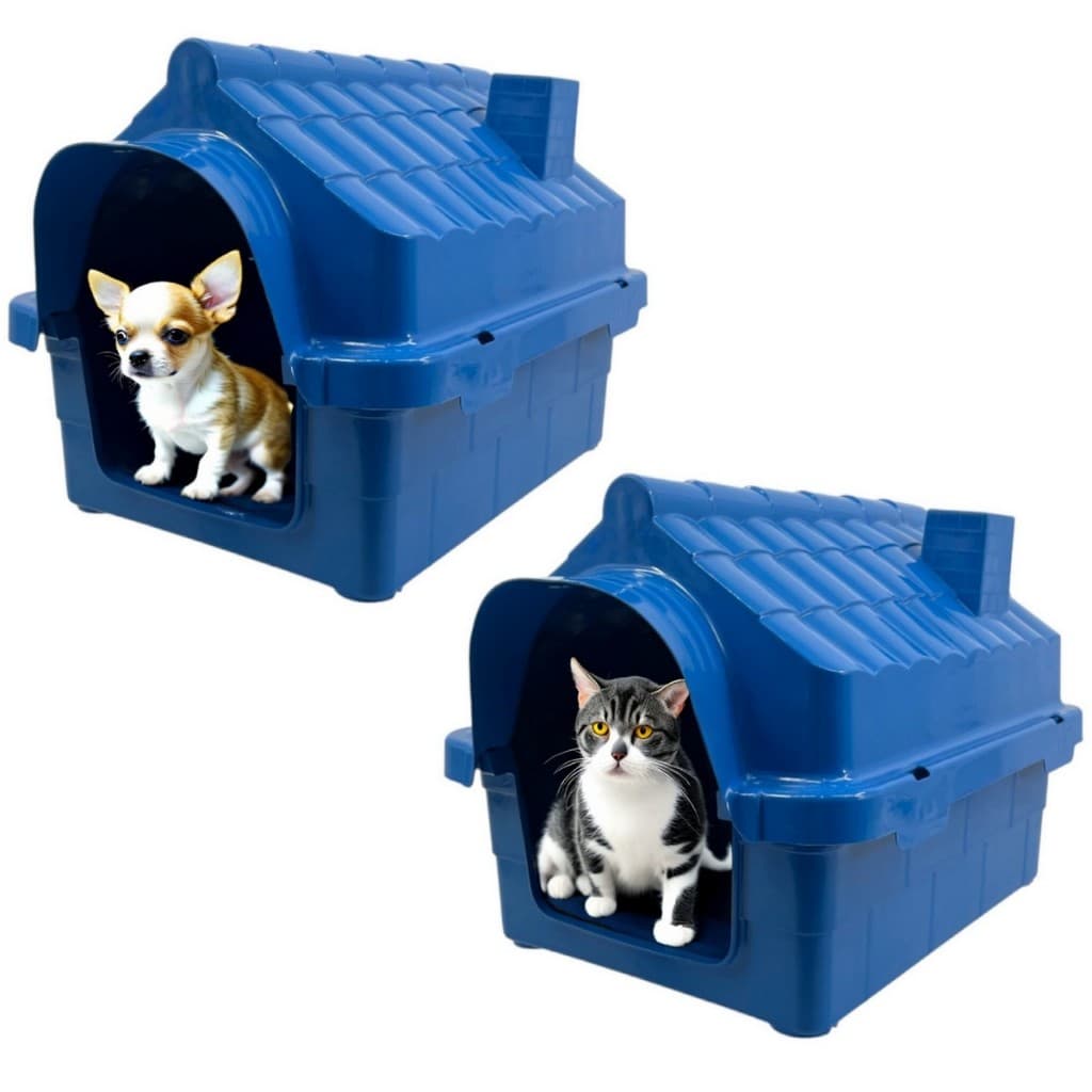 2x Casinha Pet N1 Casa p/ Cachorro Gato Conforto e Segurança