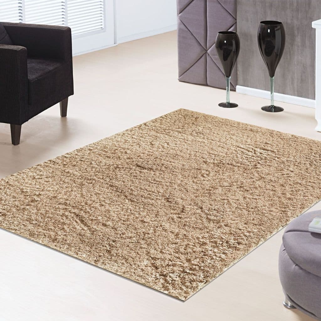 Tapete Silky 1,50 X 2,00 Sala Escritório Toque Pelo Macio 100% Antiderrapante Moderno