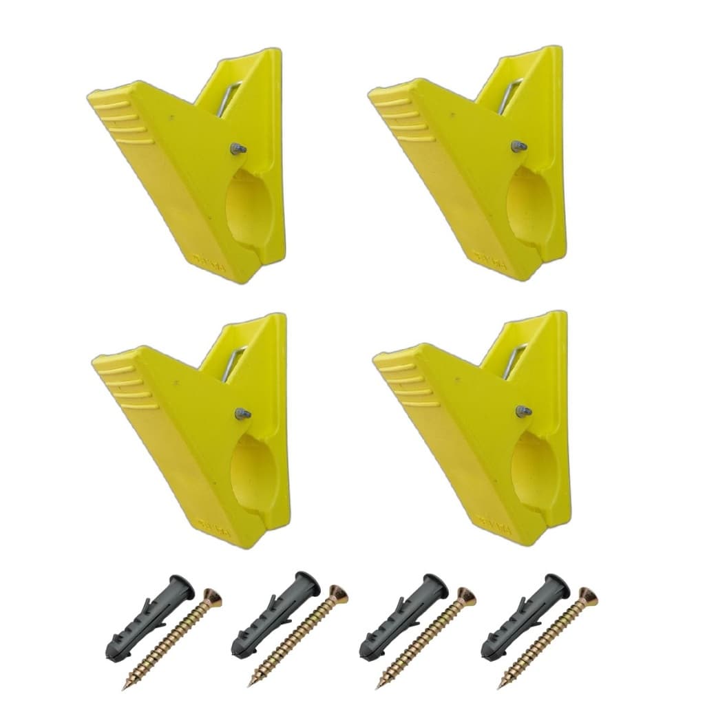 Kit c/ 04 Prendedores Multiuso Ideal Prender Tapetes Automotivo, para Lavar, Escorrer e Secar; c/ 04 Parafusos e Buchas