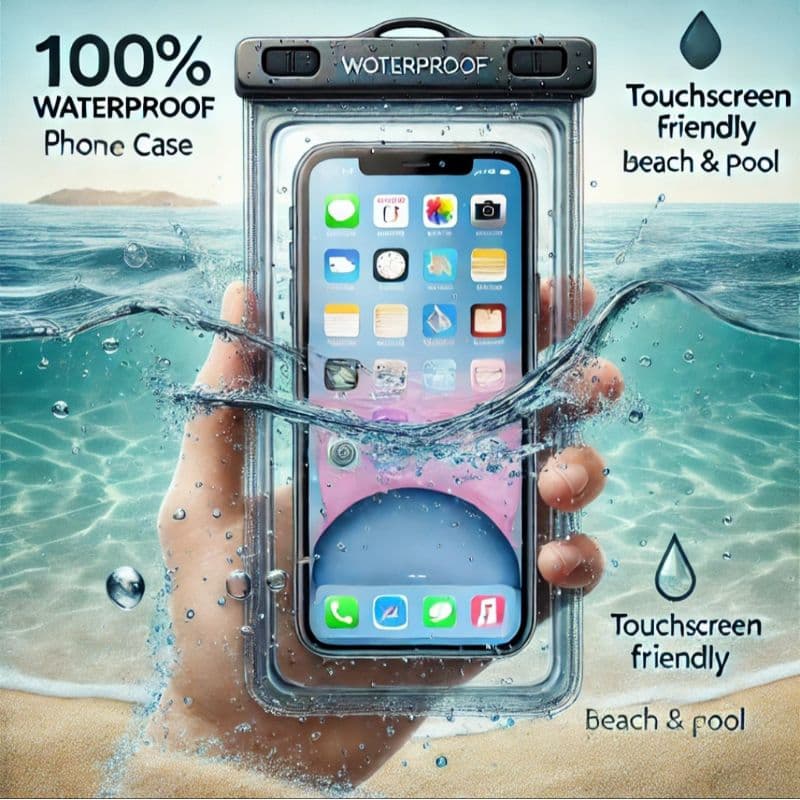 CAPINHA PARA CELULAR À PROVA D'ÁGUA. Proteja seu celular contra água, areia e poeira!
