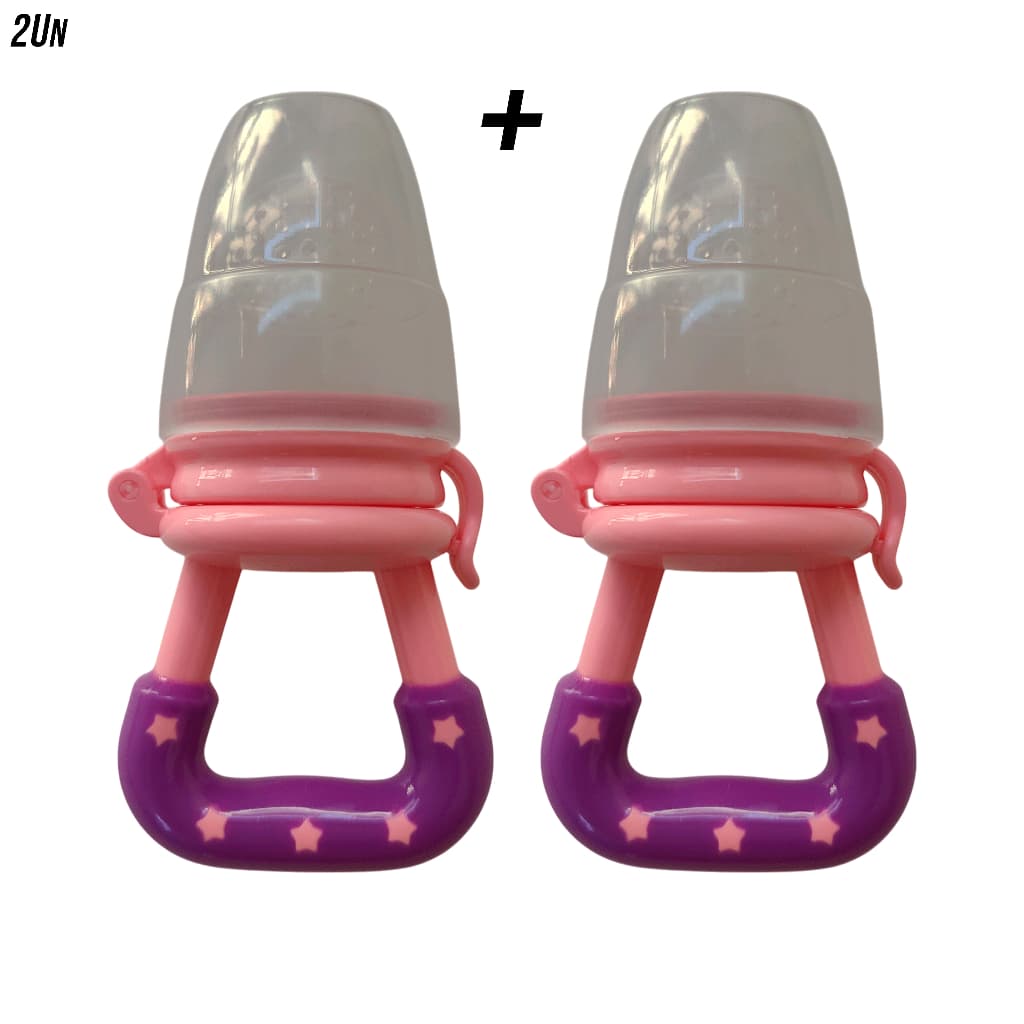 Kit 1 a 2 Chupeta De Silicone Alimentador Para Frutas E Legumes