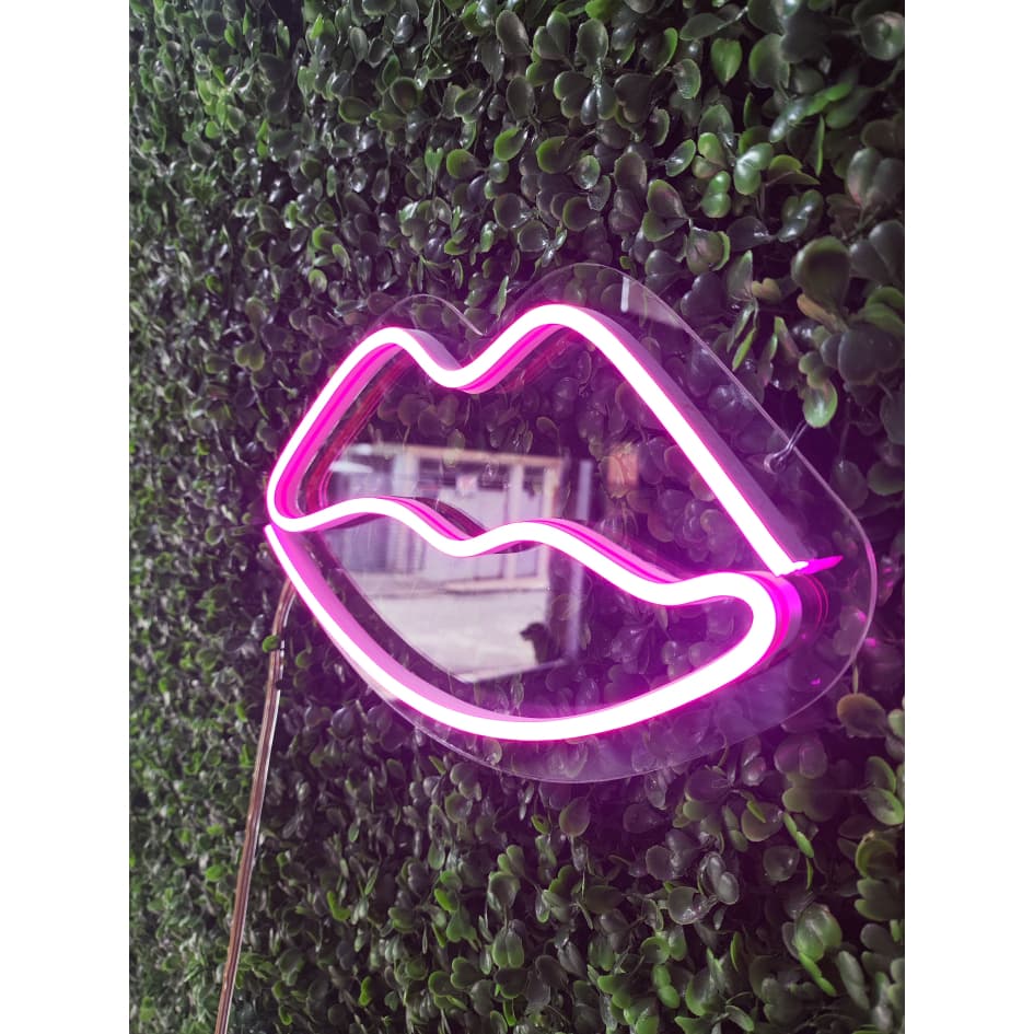 Luminária Parede Beijo Neon Led Decoração Luz 110v-220v 25CM led