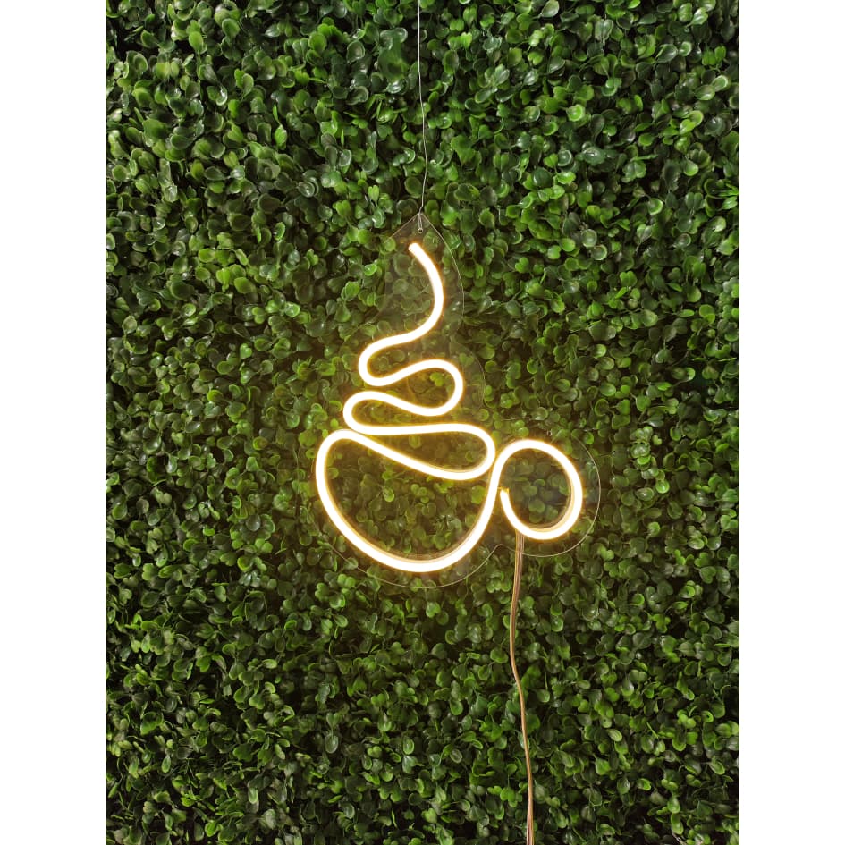 Luminária Parede Xicara Led Neon Decoração Luz Bivolt led
