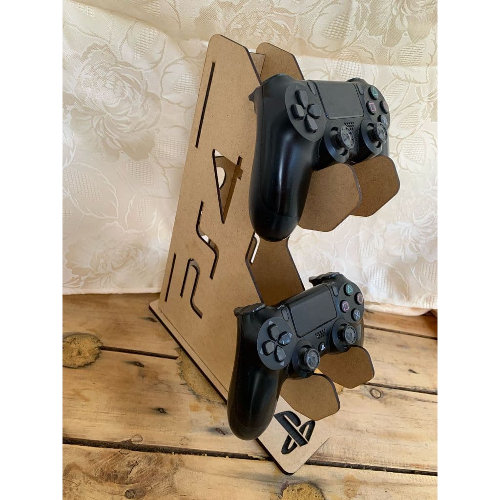 Suporte Porta Controle Videogame Gamer Ps4 em Mdf + Nome gravado e BRINDE