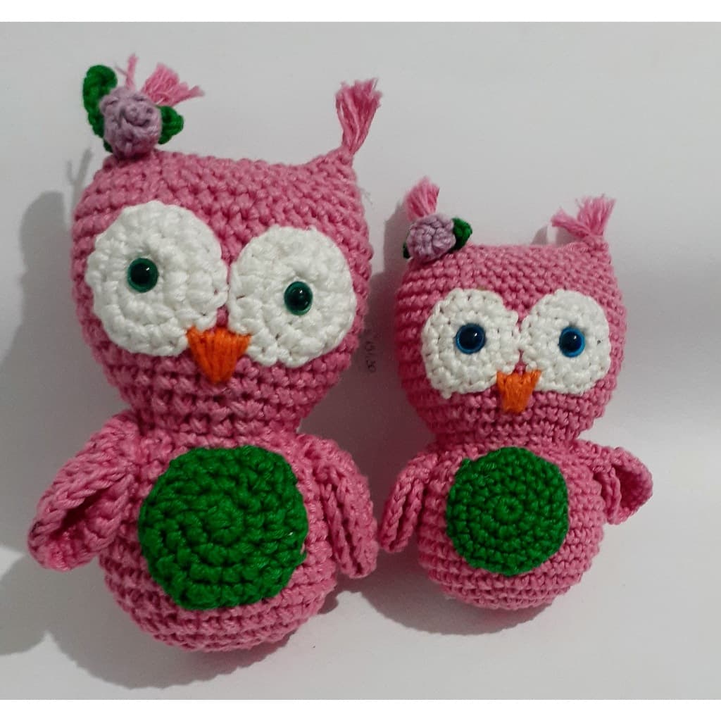 Kit Coruja amigurumi em croche (pronta entrega)