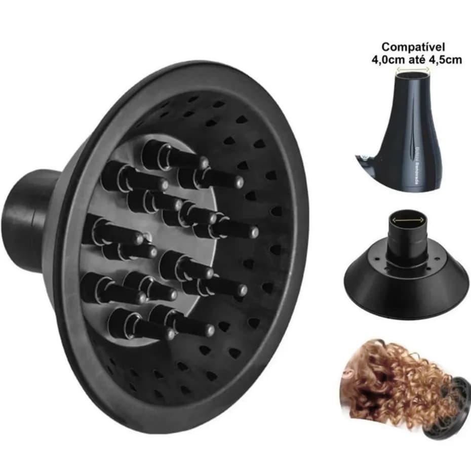 Difusor Secador De Cabelo Cachos Universal Profissional